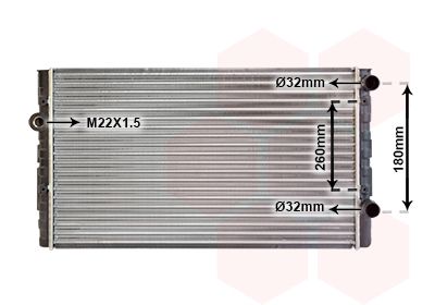 VAN WEZEL Radiators, Motora dzesēšanas sistēma 58002104